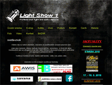 Tablet Screenshot of lightshow1.cz